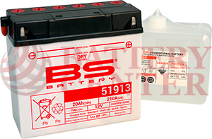Μπαταρία Μοτοσυκλέτας BS-BATTERY 51913 DRY 19AH 210EN