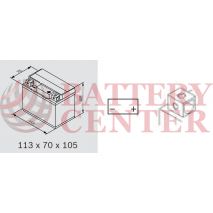 Μπαταρία Yuasa TTZ7S 12V MF Battery Capacity 20hr 6.3 (Ah):EN1 (Amps):  90CCA