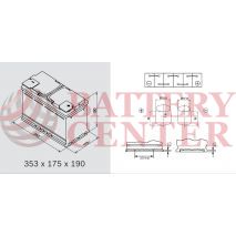 Μπαταρία Αυτοκινήτου YUASA YBX9019 12V 95Ah 850A Yuasa AGM Start Stop Plus Battery