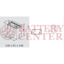 Μπαταρία Μοτοσυκλέτας BS-BATTERY  BB10L-A2  DRY 11.6AH 130EN Αντιστοιχία YB10L-A2