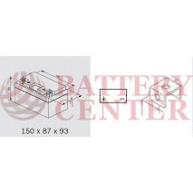 Μπαταρία Bosch YTZ10S M6011  12V AGM  Battery Capacity 10hr 8(Ah):EN1 (Amps): 150CCA