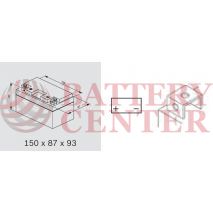 Μπαταρία Bosch YTZ12S M6012  12V AGM  Battery Capacity 10hr 9(Ah):EN1 (Amps): 200CCA