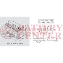 Μπαταρία Varta Black Dynamic F6 12V Capacity 20hr 90(Ah):EN (Amps): 720EN Εκκίνησης