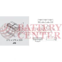 Μπαταρία Exide EP650 Marine & Multifit  Dual AGM 12V Capacity 20hr  75(Ah):EN (Amps): 775EN A Εκκίνησης