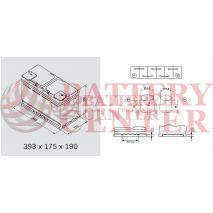 Μπαταρία Exide EL1050 Start Stop EFB Carbon Boost Techonology 12V Capacity 20hr  105(Ah):EN (Amps): 950EN Εκκίνησης