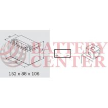 OMNITECH Batteries Auxiliary Equipment 12V Capacity 20hr 9 (Ah):EN (Amps): 165EN Εκκίνησης
