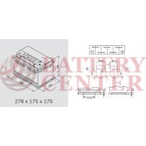 Μπαταρία Varta Blue Dynamic E43 12V Capacity 20hr 72(Ah):EN (Amps): 680EN Εκκίνησης