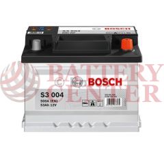 Μπαταρία Bosch  S3004 12V Capacity 20hr 53 (Ah):EN (Amps): 500EN Εκκίνησης