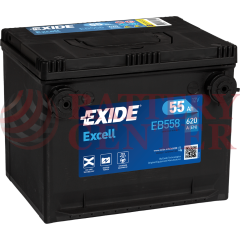 Μπαταρία Exide Excell EB558 12V Capacity 20hr  55(Ah):EN (Amps): 620EN Εκκίνησης