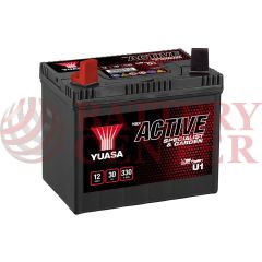 YUASA YBX Active U1 Garden Machinery Batteries Specialist & Garden Battery 12V 30Ah 330A EN