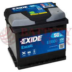 Μπαταρία Exide Excell EB500 12V Capacity 20hr  50(Ah):EN (Amps): 450EN Εκκίνησης