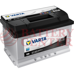 Μπαταρία Varta Black Dynamic E9 12V Capacity 20hr 70(Ah):EN (Amps): 640EN Εκκίνησης