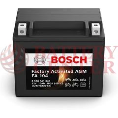 BOSCH Battery  FA104 AGM Factory Activated YTX12-BS / GTX12-BS