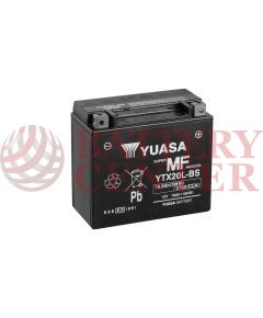 Μπαταρία Yuasa YTX20L-BS 12V MF Battery Capacity 20hr 18.9 (Ah): EN1 (Amps):  270CCA