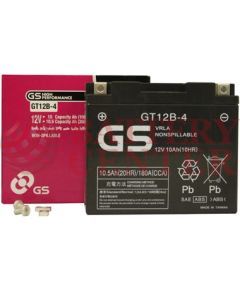 Μπαταρία GS GT12B-4 12V AGM High Performance Battery Capacity 20hr 10.5 (Ah):EN1 (Amps): 180CCA