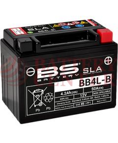 Μπαταρία Μοτοσυκλέτας BS-BATTERY BB4L-B SLA 4.2AH 50EN Αντιστοιχία YB4L-B