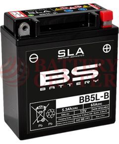 Μπαταρία Μοτοσυκλέτας BS-BATTERY BB5L-B SLA 5.3AH 65EN Αντιστοιχία YB5L-B