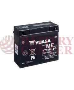 Μπαταρία Yuasa YT19BL-BS 12V MF Battery Capacity 20hr 19 (Ah):EN1 (Amps):  170CCA