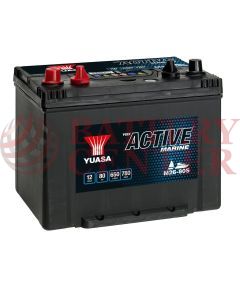 YUASA  Marine Active Batteries YBX M26-80S Capacity at 20-hour Rate (Ah): 80 Cold Cranking Performance (Amps) 650A EN  780MCA