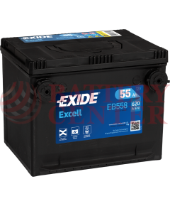 Μπαταρία Exide Excell EB558 12V Capacity 20hr  55(Ah):EN (Amps): 620EN Εκκίνησης