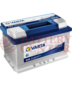 Μπαταρία Varta Blue Dynamic E43 12V Capacity 20hr 72(Ah):EN (Amps): 680EN Εκκίνησης