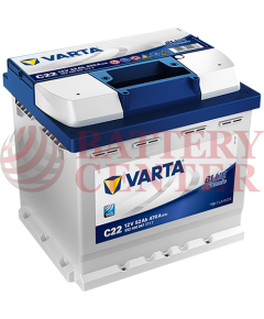 Μπαταρία Varta Blue Dynamic C22 12V Capacity 20hr 52 (Ah):EN (Amps): 470EN Εκκίνησης