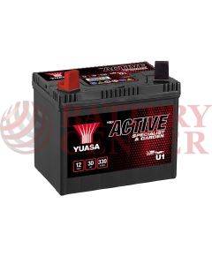 YUASA YBX Active U1 Garden Machinery Batteries Specialist & Garden Battery 12V 30Ah 330A EN