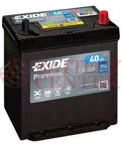 Μπαταρία Exide Premium EA406 12V Capacity 20hr  40 (Ah):EN (Amps): 350EN Εκκίνησης