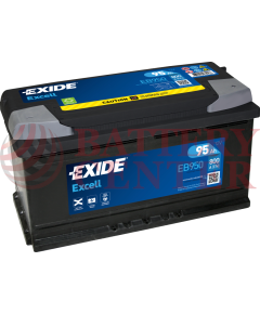 Μπαταρία Exide Excell EB950 12V Capacity 20hr  95(Ah):EN (Amps): 800EN Εκκίνησης