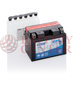 Μπαταρία Μοτοσυκλέτας EXIDE  ETZ14-BS  AGM  11AH  205EN Αντιστοιχία  YTZ14S