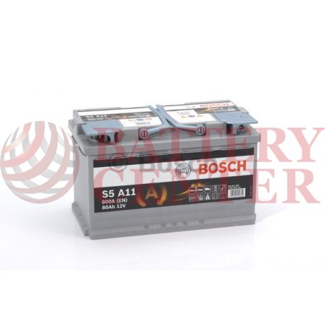 Μπαταρία Bosch S5A11 Start Stop AGM 12V Capacity 20hr 80 (Ah):EN (Amps):  800EN