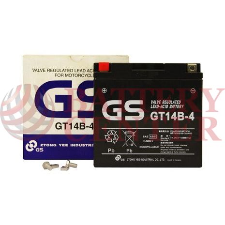 Μπαταρία GS GT14B-4 12V AGM High Performance Battery Capacity 20hr 12.6 (Ah):EN1 (Amps): 190CCA