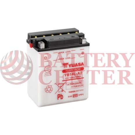 Μπαταρία Yuasa YB14L-A2 12V  Battery Capacity 20hr 14.7(Ah):EN1 (Amps): 175CCA