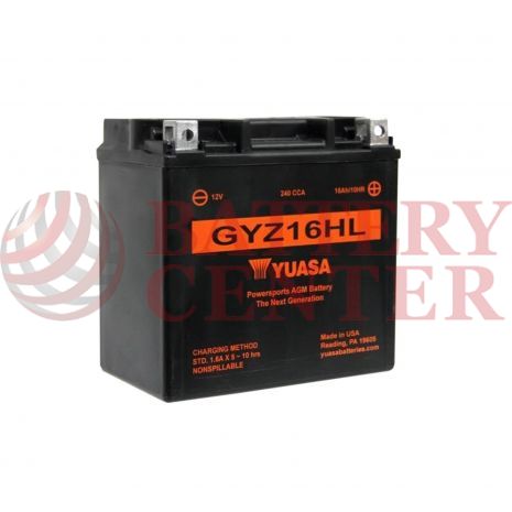Μπαταρία Yuasa GYZ16HL 12V MF Battery Capacity 20hr 16.8(Ah): EN1 (Amps):  240CCA