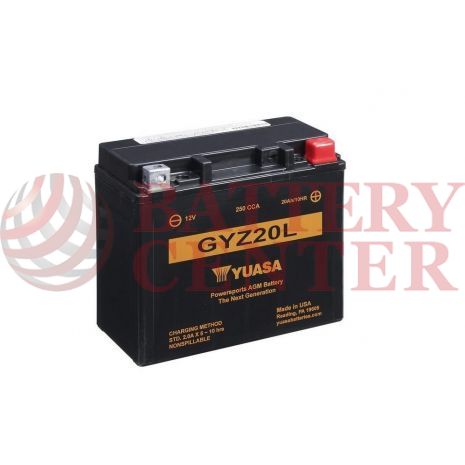 Μπαταρία Yuasa GYZ20L 12V MF Battery Capacity 20hr 21.1(Ah): EN1 (Amps):  250CCA