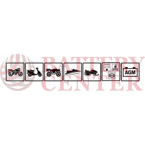 Μπαταρία Μοτοσυκλέτας BS-BATTERY  BTX12-BS  MF 10.5AH 180EN Αντιστοιχία YTX12-BS