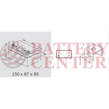 Μπαταρία Bosch YTZ10S M6011  12V AGM  Battery Capacity 10hr 8(Ah):EN1 (Amps): 150CCA
