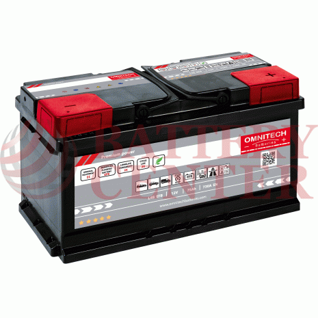 Μπαταρία Αυτοκινήτου Omnitech Batteries High Performance L4B EFB 75 Start Stop 12V  Capacity 20hr 75(Ah):EN (Amps): 730EN Εκκίνησης