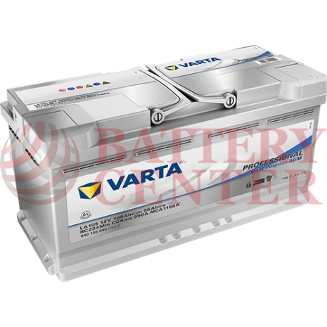 Varta LA105 Marine-Leizure Professional Dual Purpose AGM 12V 105Ah (C20) RC224Min MCA1188A  950EN A Εκκίνησης
