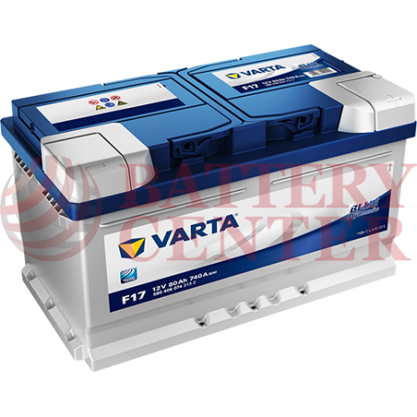 Μπαταρία Varta Blue Dynamic F17  12V Capacity 20hr  80(Ah):EN (Amps): 740EN Εκκίνησης