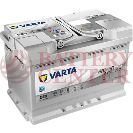 Μπαταρία Varta Silver Dynamic AGM Technology E39 12V Capacity 20hr 70 (Ah):EN (Amps): 760EN Εκκίνησης