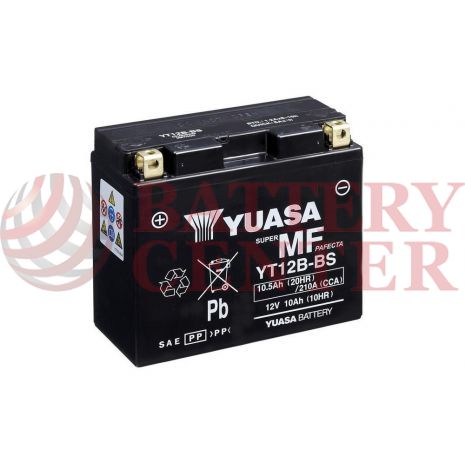 Μπαταρία Yuasa YT12B-BS 12V MF Battery Capacity 20hr 10.5 (Ah):EN1 (Amps):  210CCA