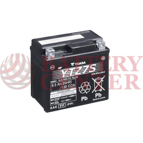 Μπαταρία Yuasa YTZ7S 12V MF Battery Capacity 20hr 6,3 (Ah):EN1 (Amps):  130CCA Made in Japan