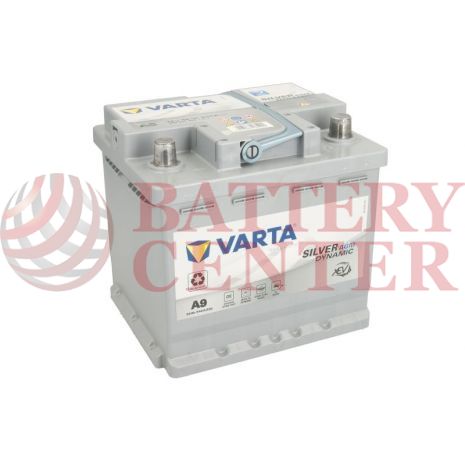 Μπαταρία Αυτοκινήτου VARTA Silver Dynamic AGM Technology A9  Start Stop  12V 50AH-540A-Εκκίνησης