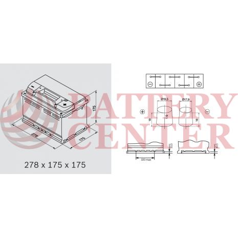 Μπαταρία Banner Power Bull PROfessional P7742 12V Capacity 20hr 77(Ah):EN (Amps): 680EN Εκκίνησης